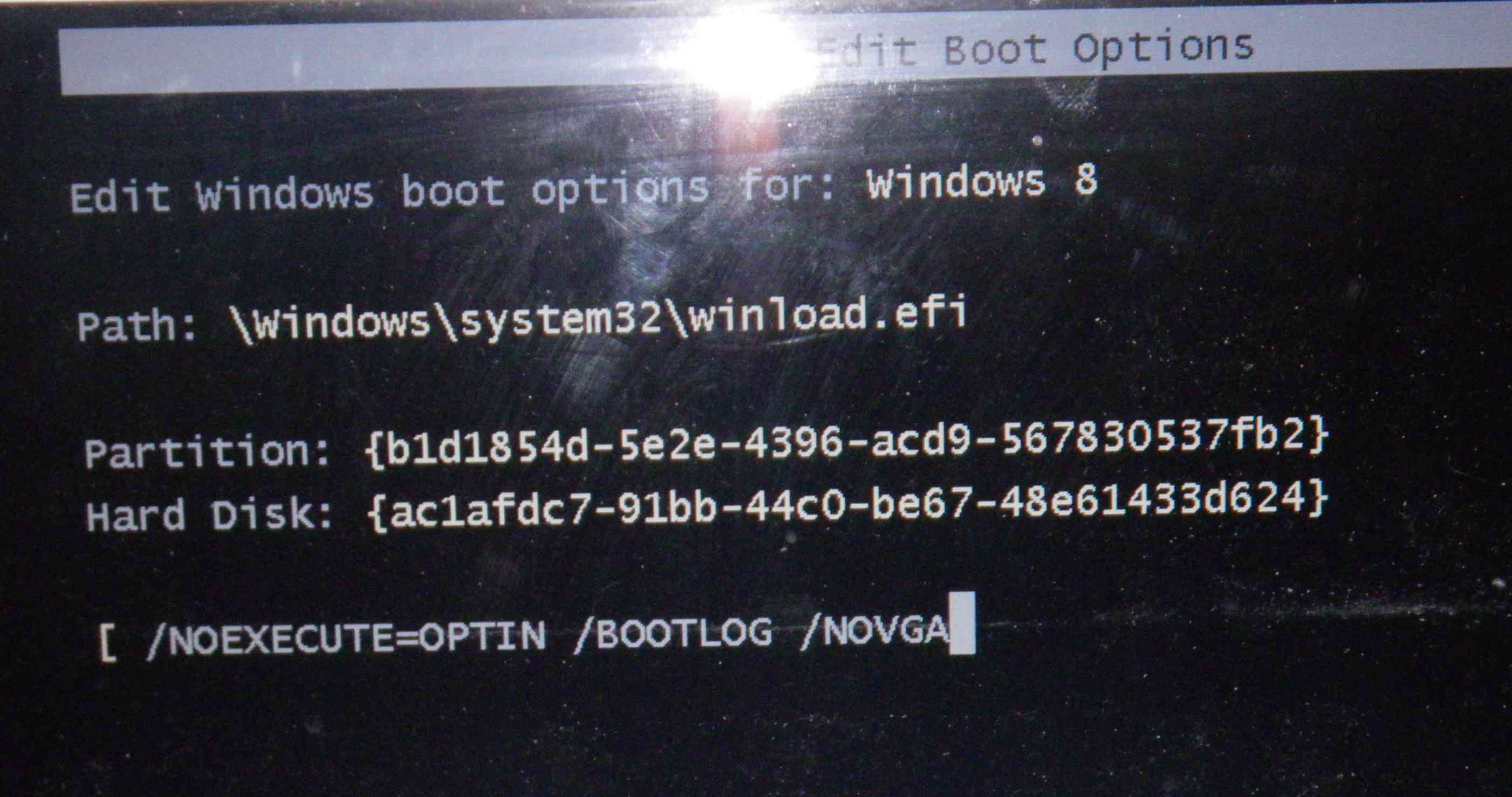 windows vista edit boot options noexecute optin